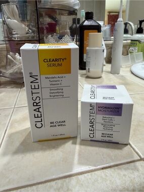 Clearstem Skincare Duo: Clearity Serum + Hydraglow Moisturizer NEW
